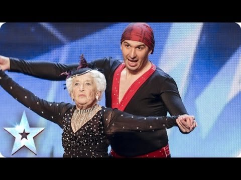 80-Year-Old Paddy Stuns Simon with Salsa Dance with Nicko