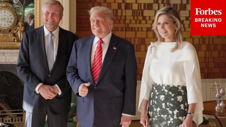Dutch Queen appears to mock Trump on live TV