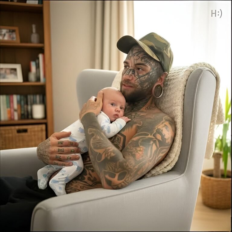 Dad With 240 Tattoos Faces Backlash As People Think He Is A Horrible Father – Then His Wife Reveals The Truth3