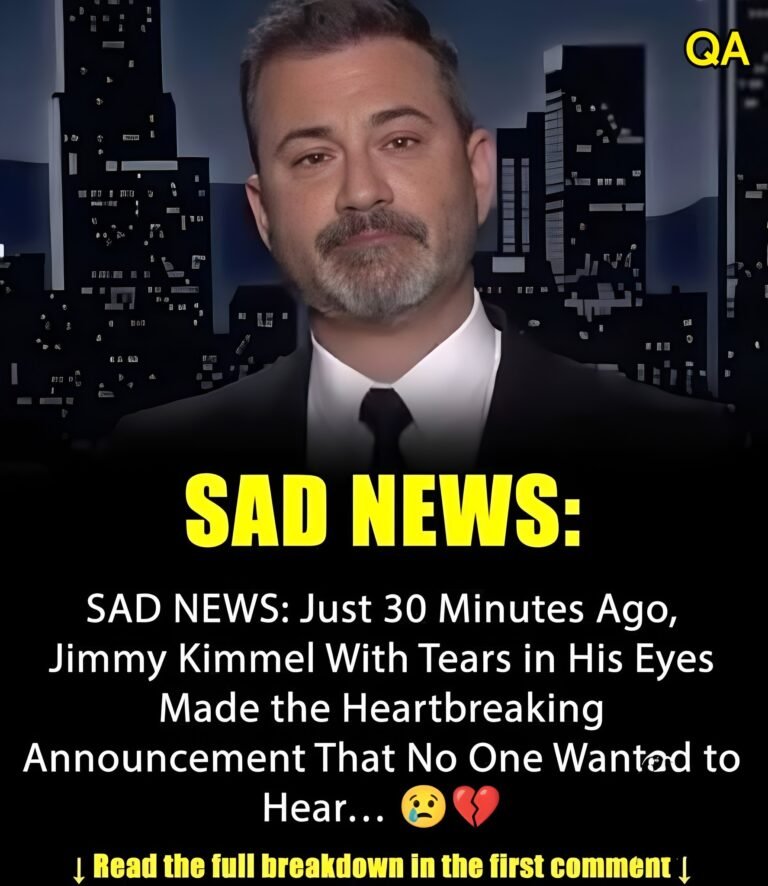 SAD NEWS: Just 30 Minutes Ago, Jimmy Kimmel with tears in their eyes made the sad announcement…See more