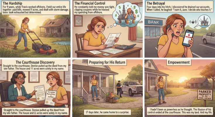 My husband secretly removed me from our accounts, then laughed, “I earn………….